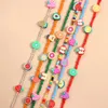 Элегантное очаровательное колье с разноцветными бусинами, мягкое керамическое ожерелье с фруктами для женщин, модные многоцветные украшения из полимерной глины