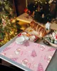 Table Mats Christmas Tree Santa Claus Candy Snowflake Kitchen Dining Accessories 4/6pcs Placemat Heat Resistant Tableware Pads