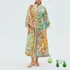 Australisches Designerkleid 2024 Frühling/Sommer Neues Dreamer-Urlaubskleid aus Bio-Baumwolle mit farbigem Retro-Print für Damen