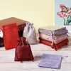 Boxes 100pc Jute Gift Bags Burlap Bag Jewelry Bag Packing Drawstring Pouches for Packaging Candy Present Valentines Display 14x10cm