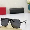 Vintage-Designer-Sonnenbrille für Damen und Herren, High-End-Unisex-Carti-Sonnenbrillengestell, braune Gläser, abnehmbares Design, luxuriöse Shade-Brille, 65 m