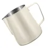 Potrawy kawy espresso stal nierdzewna kubek parowy Parat Pitcher Metal White Frother Making Milk