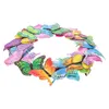 Fleurs décoratives couronne de papillons papillons décor extérieur printemps tenture murale jardin Pvc décorations de fête de mariage avec bureau rustique