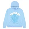 Sweats à capuche pour hommes New Sky Sp5der Hommes Femmes 1 Hip Hop Young Thug Spider Sweat à capuche dans le monde entier 555555 Sweatshirts Imprimer Pull à capuche Light Blu Grossiste