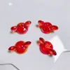 Charms 10Pcs UV Plating Color Mouse Hat Loose Spacer Beads DIY Phone Chain Keychain Accessory Necklace Bracelet Jewelry Handmade Decor