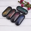 Metal Glossy Paint Glasses Storage Box Compression Resistant Myopia Case Sunglasses Cases Optical Boxes 231229