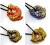 Colares de pingente atacado 4 pcs artesanal Murano Lampwork vidro bonito golfinho apto para colar LL22