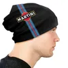 Berets Martini Stripes Beanie Cap Winter Warm Bonnet Femme Knitting Street Outdoor Ski Racing Sport Skullies Beanies Hats Yera