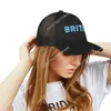 Ballkappen Britische Flagge Stickerei Hut Herren Damen Sport Baseball Atmungsaktives Mesh Sommer Sonnenblende Kopfbedeckung Maßgeschneidertes Logo