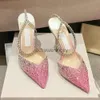 JC Jimmynessity Choo shoes Pendant quality Highheeled Sandals Chain Pointy high Catwalk Shoes Wedding Banquet Stiletto 230713