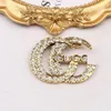 23SS 2Color Fashion Brand Designer G Letters Brosches 18K Gold Plated Brosch Vintage Suit Pin Small Sweet Wind Jewelry Accessorie 274K