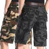 남자 반바지 Zomer Cargoshorts Heren Comouflage Combat Casual Katoenen Baggy Streetwear hiphop militaire tactische werkshorts