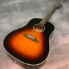 41-inch J45 series solid wood polished surface sunset color acoustic wood guitar