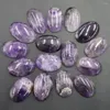 Anhänger Halsketten Marke Naturstein Oval geformt CABOCHON Amethyst Ornament Charms Halskette Armband Ring Intarsien Zubehör Großhandel