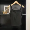 Women's Tanks Chic Sports Tube Tank Top Women Solid Color Sexy Girl Crop Tops Built In Bra Ladies Spaghetti Strap Basic Camisole Drop