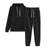 Calças femininas de duas peças moda feminina ternos esportes wear jogging senhoras com capuz conjunto de roupas hoodies sweatpants suor