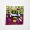 sour pouch candy plastic bags 600 mg different size 3 side seal gummies edible packaging Aogbx Aucwt