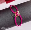 Charme de luxo pulseira trindade sorte corda vermelha pulseiras designer jóias qualidade superior 18k ouro pulseiras designer marca pulseira com saco