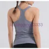 LU 2023 Senza maniche Ebb To Street Canotte Yoga Donna Vest con reggiseno imbottito Allenamento Fitness Atletica LL T-shirt sportiva