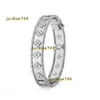 Bangle Charm Pulseiras Pulseira de Assinatura Vanclee Quatro Folhas Estrela Caleidoscópio Pulseira de Ouro de Três Cores para Mulheres 2024 Jóias dos Namorados Bijoux Cjewelers