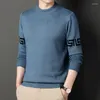 Camisolas masculinas homem roupas pullovers xadrez fino ajuste de malha para homens camiseta v pescoço suor-shirt grande tamanho grande 2023 tendência sobre malha s x