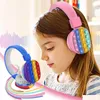 Giocattolo di decompressione Creativo Sile Auricolare stereo Fidget Cuffia senza fili Tie Dye Consegna a goccia Giocattoli Regali Novità Gag Dhrkd