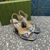 10A Designer-Sandale, Kleid-Schuhe, Damen-Sexy-Sandalen, neue Luxus-Knöchelschnalle, mittelhohe Sandale, Mule-Sandale, Block-Schuhe mit klobigem Absatz für Damen, Größe 35–42