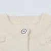 Damesgebreide Koreaanse mode-sweaterjack Ronde hals Lange mouw Vijfpuntige ster Geborduurde truien 2023 Herfst Winter Gebreid vest