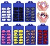 120 Uds caja mate cubierta completa uñas postizas bailarina ataúd uñas postizas manicura pegamento artificial diy manicura uñas arte herramientas248s292i7484452