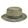 VOBOOM Men's Bucket Hats Bob Summer Panama Outdoor Fishing Wide Brim Hat Sun Protection Cap Hunting for Male Cotton 231229