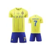 23 24 Al Nassr FC voetbalshirts Ronaldo Home kindervoetbalshirt CR7 Gonzalo Martinez Talisca Ghislain Konan Vincent Aboubakar heren Voetbalshirt Al-Nassr FC