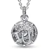 Sprankelende liefdesboodschap Tijdloze regenboog Koninklijk hart Kralenketting Y-ketting voor mode 925 sterling zilver Bedel DIY-sieraden 231229
