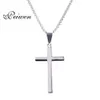Pendant Necklaces Jesus Cross Necklace For Men Women Stainless Steel Box Chains Christian Crucifix Silver Color Lucky Prayer Jewel228D