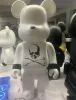 Киноигры 1000% 70 см Bearbrick Evade Glue Skl Фигурки белого и черного медведя игрушка для коллекционеров Berbrick Art Work Модель украшения Ki Dh1Kc