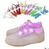 Novidade Iluminação Piscando Iluminado Cadarços Nylon Hip Hop Flash Luz Esportes Patinação Enxada Laces Armleg Bandas Drop Delivery Lights Dhygf