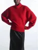 Women's Sweaters Knitted Sweater 2023 Spring Wool Hollow Out Turtleneck Loose Simple Casual Long Sleeve Pullover