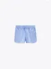 Women's Shorts Summer Casual All-match Foreign Style Feminine High Waist Pinstriped Poplin Straight