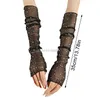 Mesh Sexy Eis Ärmeln Sommer UV-beständig Lange Ärmeln Radfahren Spitze Halb-Finger Handschuhe Fäustlinge Outdoor Sonnenschutz ärmeln