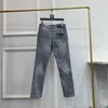 Jeans violets de styliste pour hommes, jeans noirs en cuir métallisé, design déchiré, pantalon hip hop avec lettres de mode