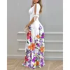 Casual Dresses Y2k Foam Bead Strap Sleeve Printing V-Neck Dress Slim Pass Summer Maxi Women Short High Mido Full Length Party