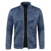Men's Vests Nice Autumn Winter Zipper Knit Long Sleeves Thin Cashmere Fashion Top Sweater Coat