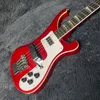 Hot sell good quality 4003 Bass Electric Guitar, Basswood Body, Transparent Red Color, Rosewood Fretboard, 4 Strings Guitarra, Free Shipping- Musical Instruments