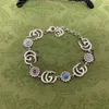 Bracelets de charme de créateurs de luxe pour femmes, bracelet avec lettres de fleurs, longueur 16 à 4 cm, haute qualité avec boîte 186n