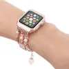 Accessori Cinturino in agata Franyjt per Apple Watch 3 2 1 Bracciale sostituibile Cintura da polso moda donna con custodia per cinturino iWatch 38mm 42mm