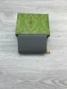 디자이너 지갑 패션 짧은 지저분 지갑 클래식 지퍼 가방 지퍼 코인 가죽 지갑과 녹색 상자 1