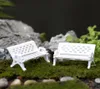 Mini-Gartendekoration, Miniatur-Parksitzbank, 2 Stück, Basteln, Fee, Puppenhaus-Dekoration, DIY, Sandtisch, Modell, Material 3480471