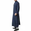 Vêtements ethniques Hommes Arabie Arabe Thobe Jubba Dishdasha Robe à manches longues Ramadan Robe musulmane Moyen-Orient islamique