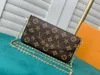 أزياء Multi Felicie Pochette المحافظ عبر أكياس الجسم M61276 محفظة TOTES القابض مصممة مصممة الفاخرة حقائب النسائية رجال رفرف الأشرار