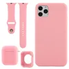 Accessoires STRAP DE LA LOCGE + AIRPODS AIRPODS 1/2 CAS + pour iPhone 12 Mini 11 Pro Max XS MAX XR 7 8 Plus Franbd Rainbow Pattern Case