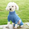 Hundkläder stora kläder armbåge pad varm mysig vinter för hundar med fulla wrap kuddar lätt att bära tröja